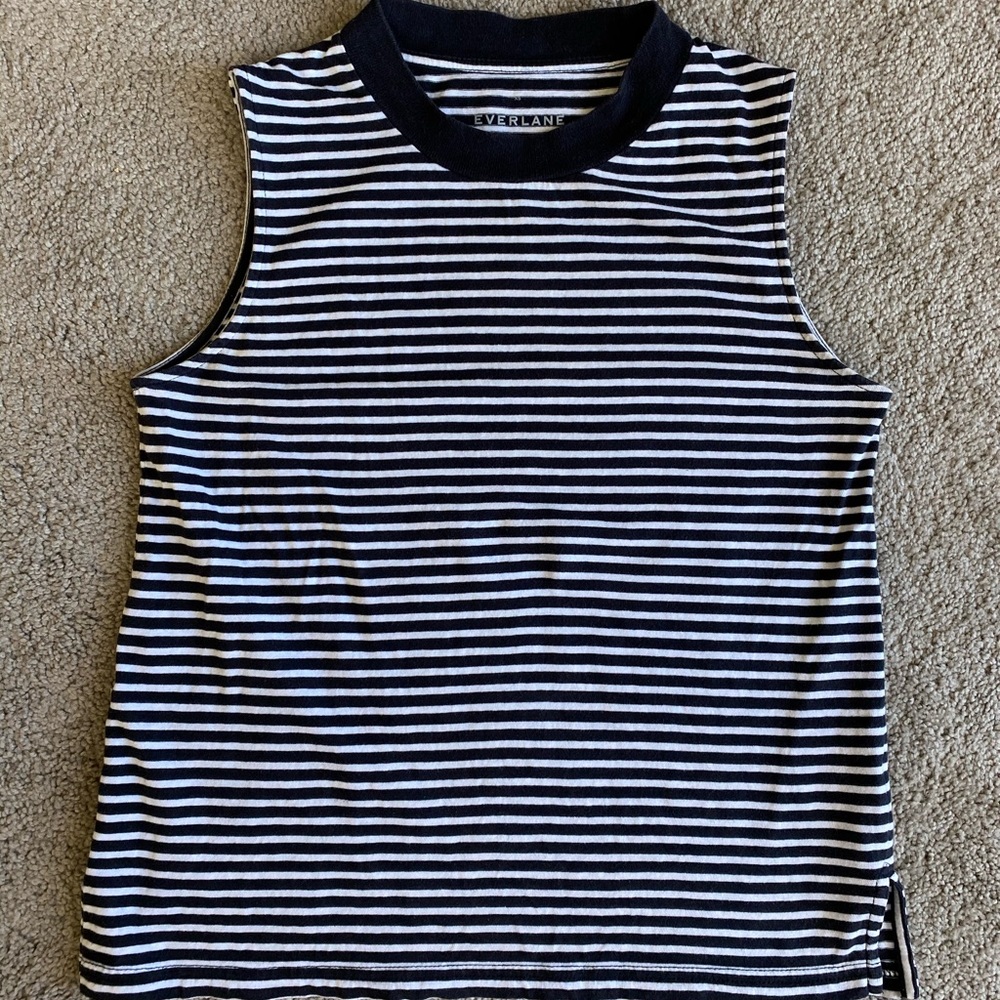 Everlane the Cotton Mockneck Muscle Tank